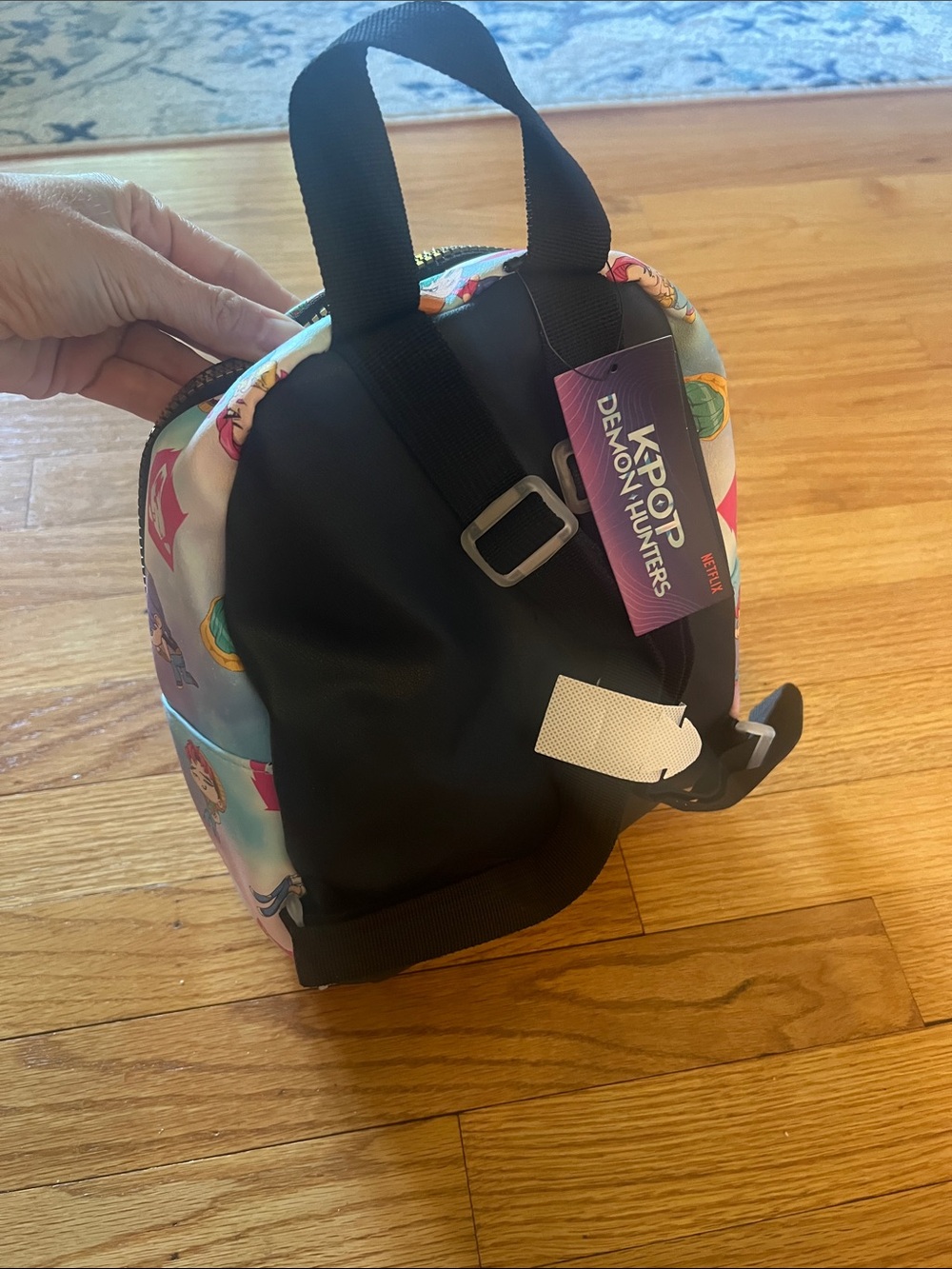K/POP Demon Hunters Mini Backpack — Pastel Chibi Saja Character Print - Picture 2 of 4